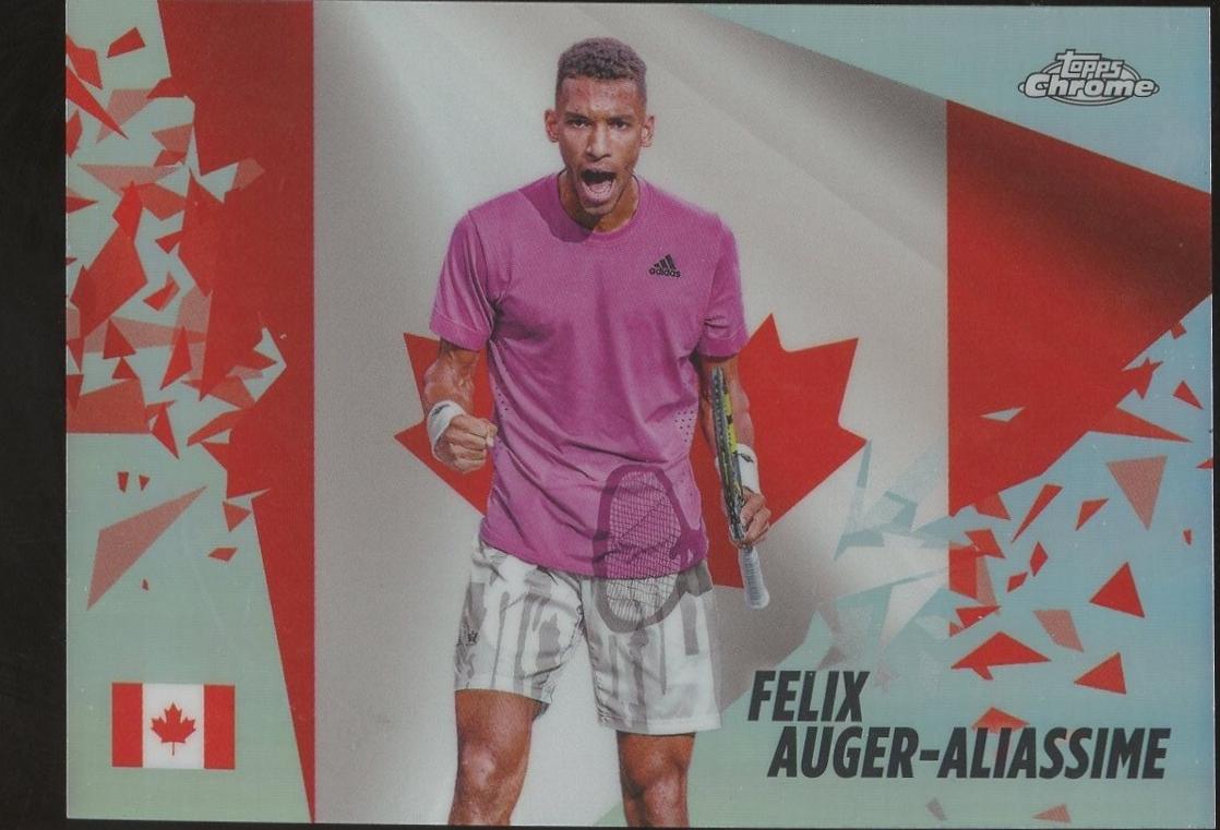 Felix Auger-Aliassime #PPR-FA Tennis Cards 2024 Topps Chrome Patriotic Pride