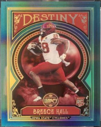 Breece Hall #D-11 Football Cards 2022 Panini Legacy Destiny