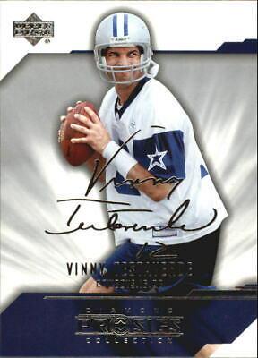 Vinny Testaverde #24 Football Cards 2004 Upper Deck Diamond Pro Sigs