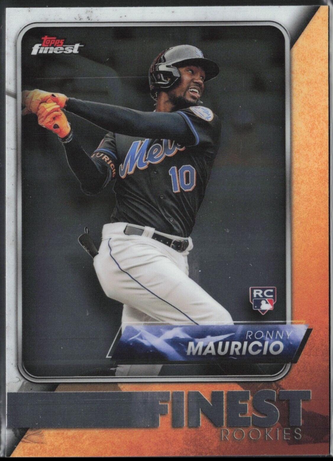 Ronny Mauricio #FRD-7 Baseball Cards 2024 Topps Finest Rookie Design Variation