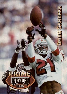 Deion Sanders #4 Football Cards 1995 Playoff Prime