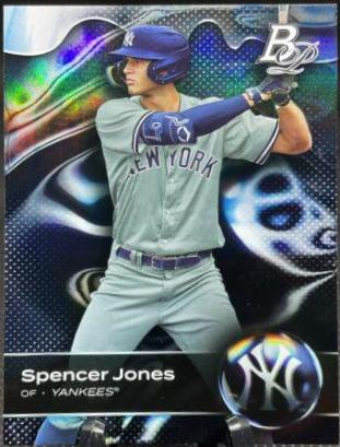 Spencer Jones #TOP-62 2023 Bowman Platinum Baseball Top Prospects