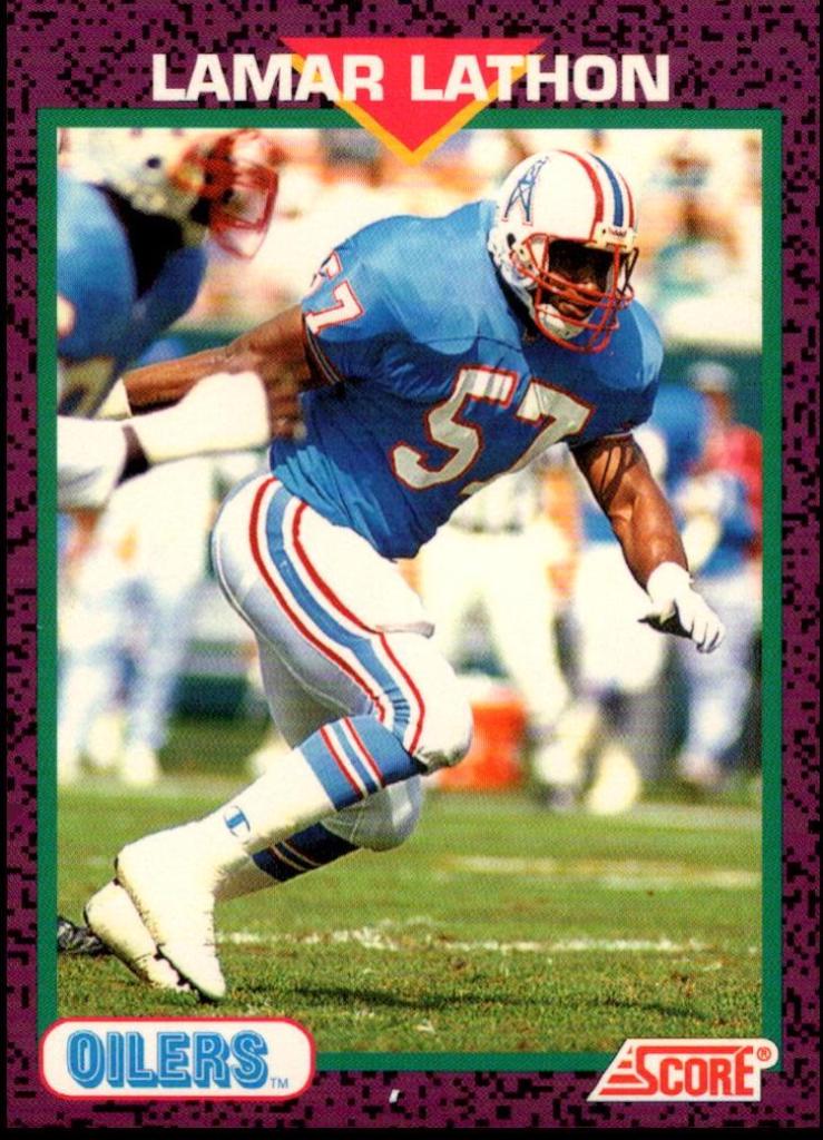 Lamar Lathon #7 Football Cards 1992 Panini Score Young Superstars