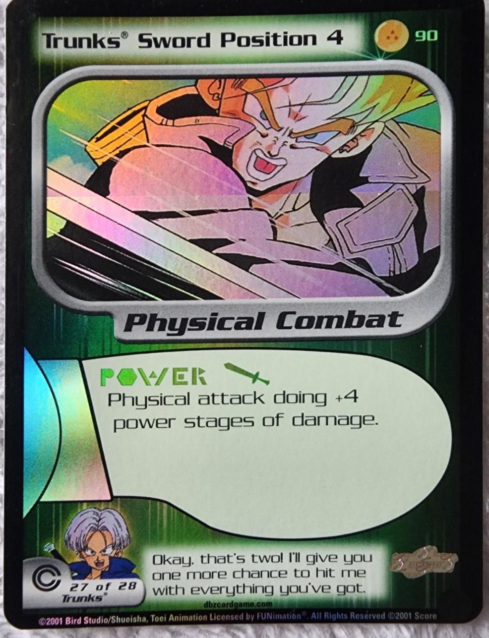 Trunks Sword Position 4 [Foil] 90 Prices | Dragon Ball Z Trunks Saga ...