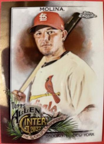 Yadier Molina #1 Baseball Cards 2022 Topps Allen & Ginter Chrome