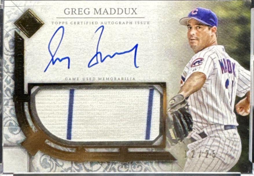 Greg Maddux #TCAR-GM2 Baseball Cards 2024 Topps Transcendent Collection Autograph Relic