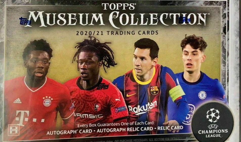Hobby Box Soccer Cards 2020 Topps Museum Collection UEFA Champions League