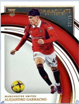 Alejandro Garnacho #133 Soccer Cards 2022 Panini Immaculate Collection
