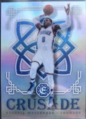 Russell Westbrook #5 Basketball Cards 2016 Panini Excalibur Crusade