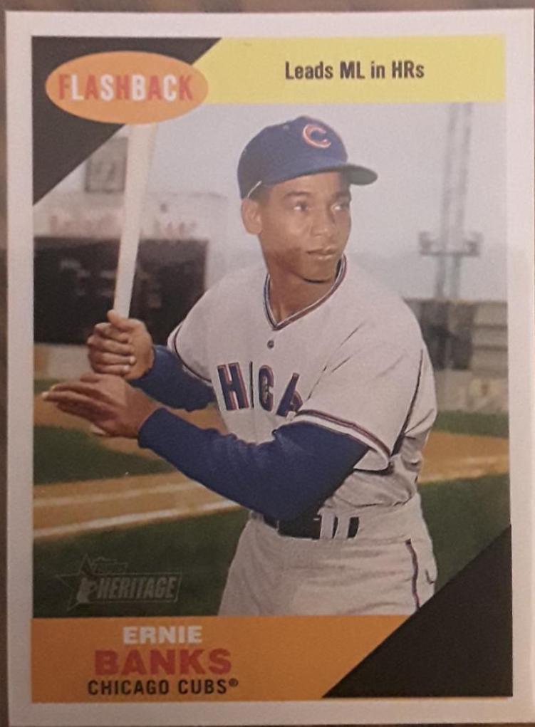 Ernie Banks #BF8 Baseball Cards 2009 Topps Heritage Flashbacks