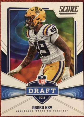 Arden Key #9 Football Cards 2018 Score NFL Draft