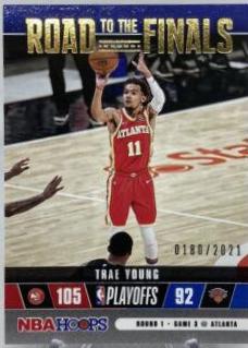 Trae Young #20 Basketball Cards 2021 Panini Hoops Road to the Finals