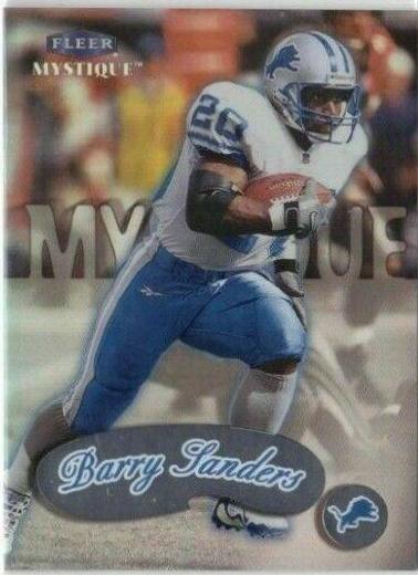 Barry Sanders #20 Football Cards 1999 Fleer Mystique