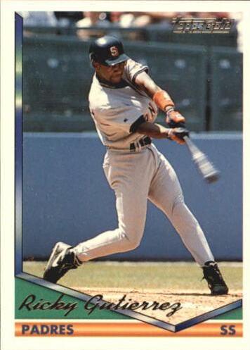 Ricky Guiterrez #42 Baseball Cards 1994 Topps Gold