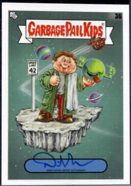 Artist Autograph #36 Garbage Pail Kids Book Worms