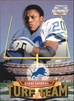 Barry Sanders #6 Football Cards 1996 Summit Turf Team