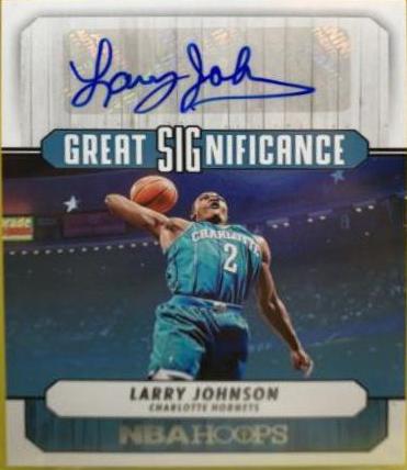 Larry Johnson #GS-LRJ Basketball Cards 2022 Panini Hoops Great SIGnificance Autographs