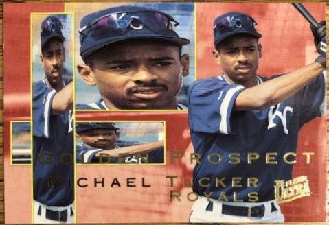 Michael Tucker #10 of 10 Baseball Cards 1995 Ultra Golden Prospect