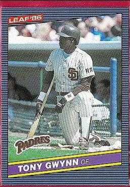 Tony Gwynn #41 Baseball Cards 1986 Leaf