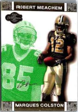 Marques Colston #34 Football Cards 2007 Topps CO Signers