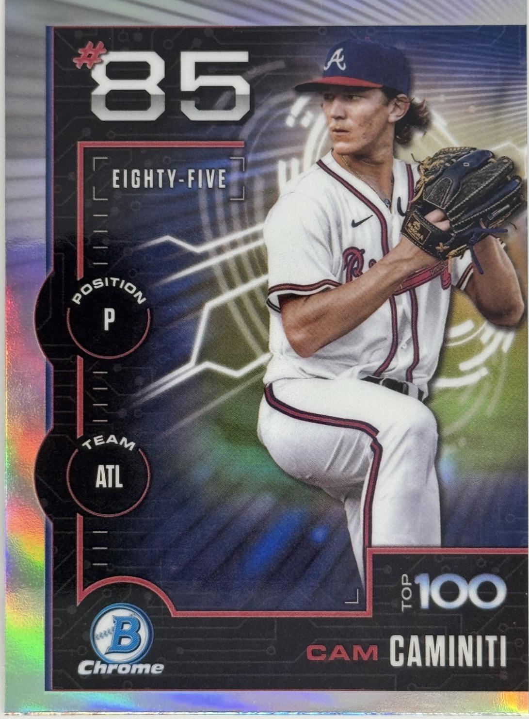 Cam Caminiti #BTP-85 Baseball Cards 2025 Bowman Scouts Top 100