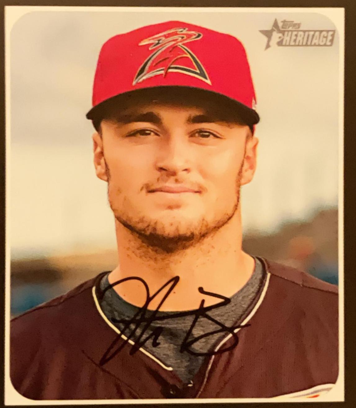 Hunter Bishop #8 Baseball Cards 2020 Topps Heritage Minor League