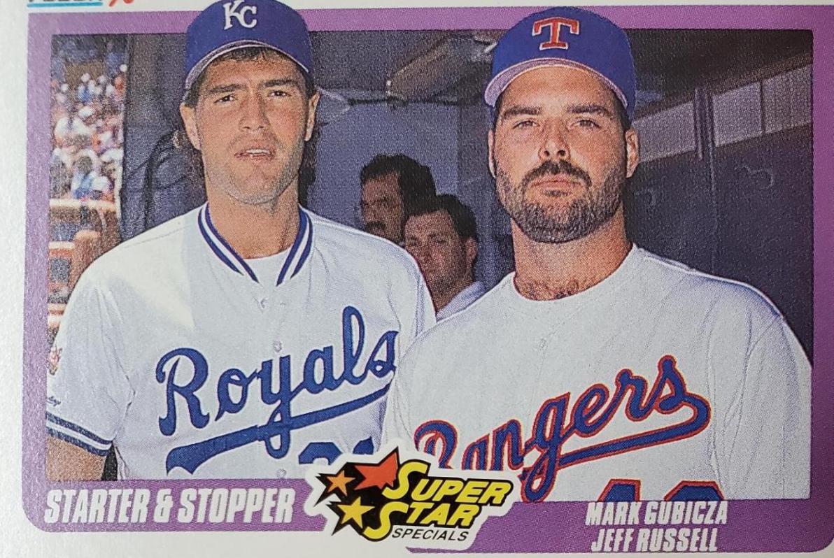 Jeff Russell, Mark Gubicza #633 Baseball Cards 1990 Fleer