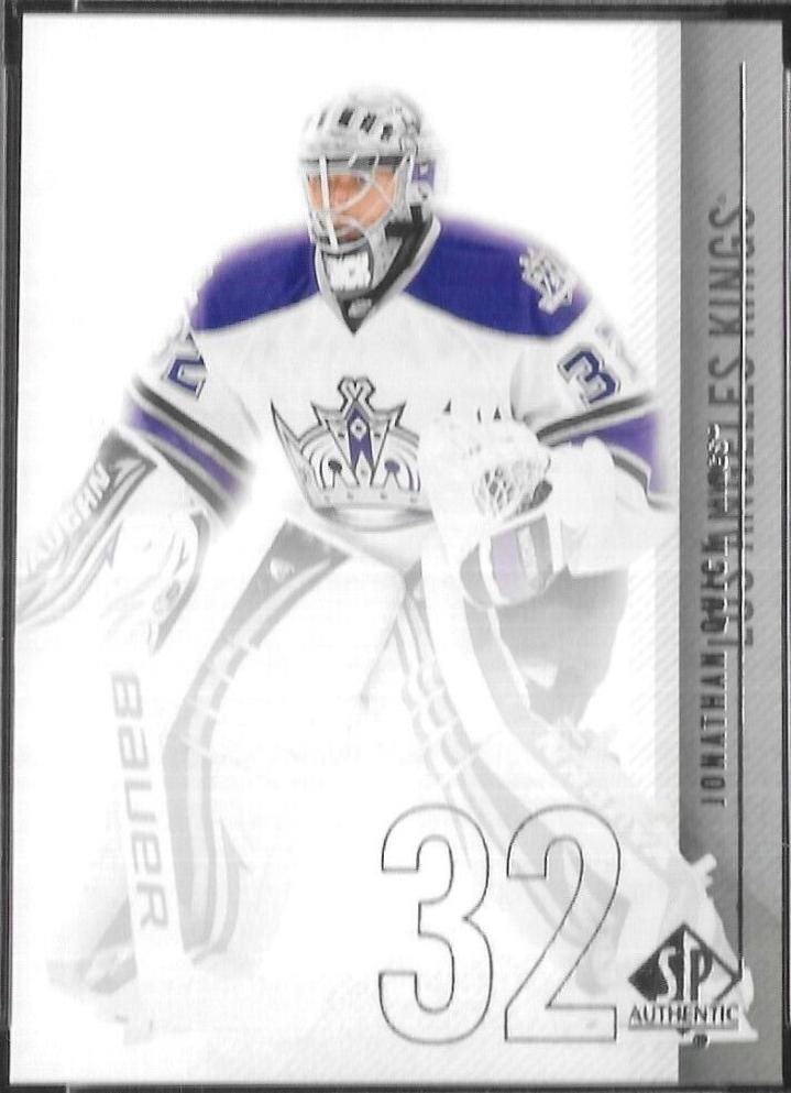 Jonathan Quick #107 Hockey Cards 2010 SP Authentic