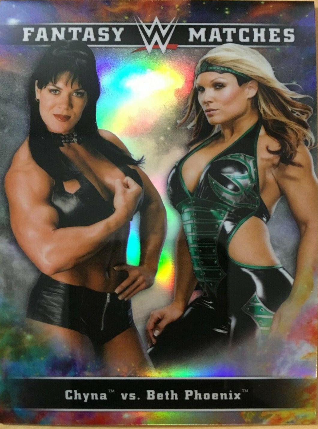 Beth Phoenix, Chyna #FM-2 Wrestling Cards 2020 Topps WWE Chrome Fantasy Matches