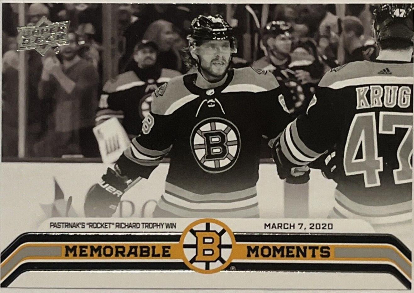 David Pastrnak #158 2023-24 Upper Deck Boston Bruins Centennial Hockey