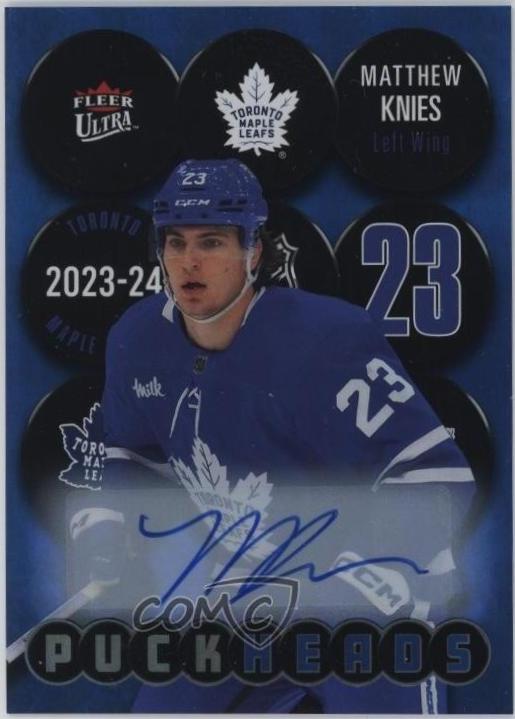 Matthew Knies #PH-31 2024 Fleer Ultra Puckheads Autograph Hockey