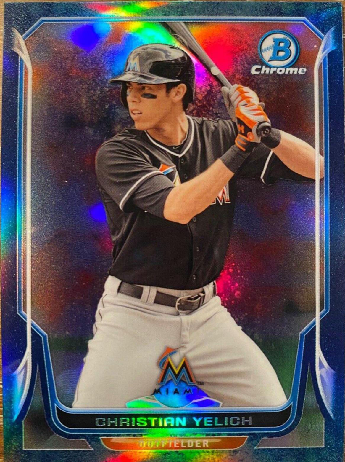 Christian Yelich [Bubbles Refractor] #117