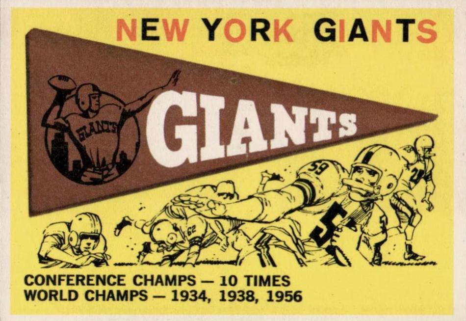 New York Giants #53 1959 Topps Football