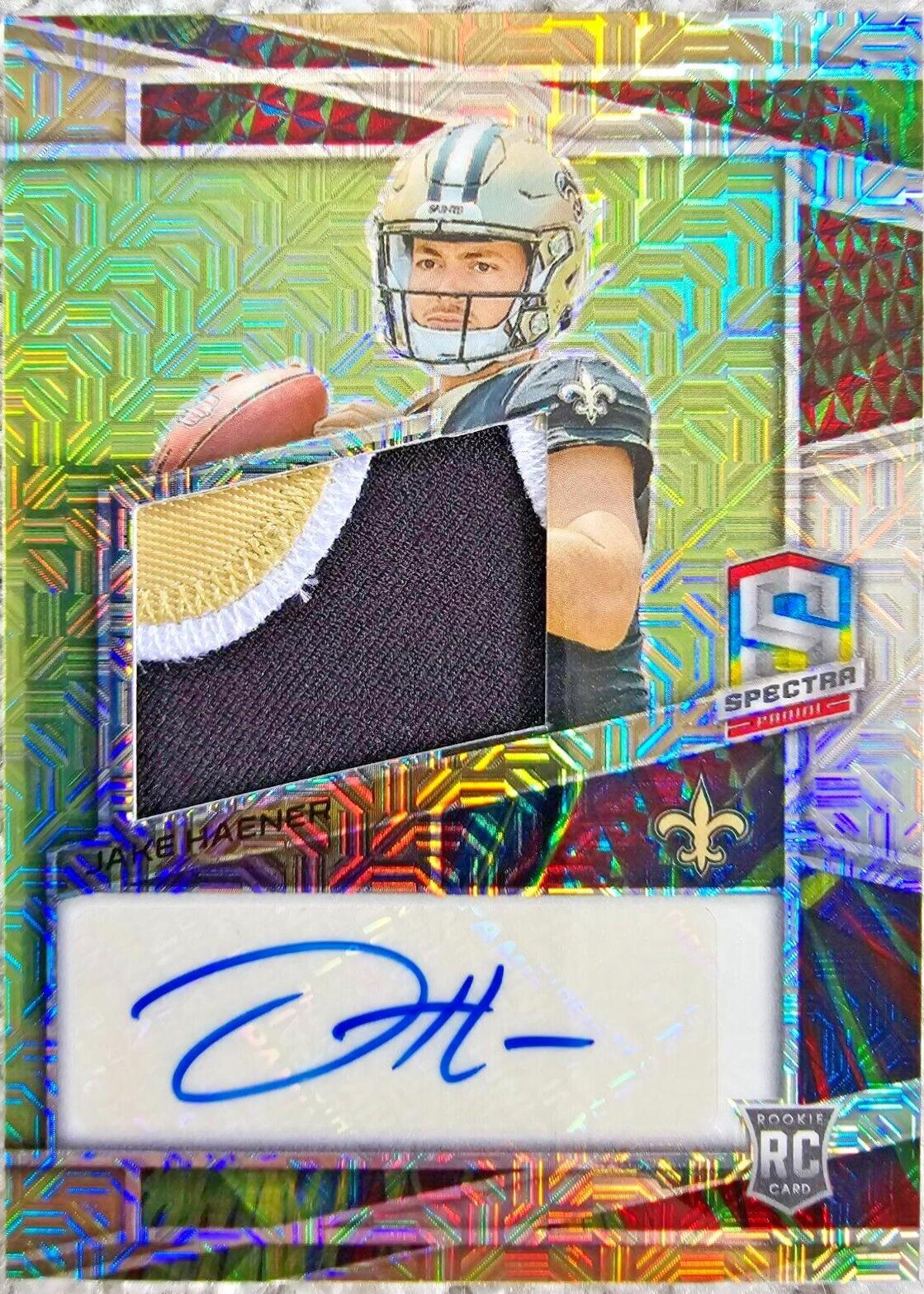 Jake Haener #29 Football Cards 2023 Panini Spectra Rookie Autograph Meta