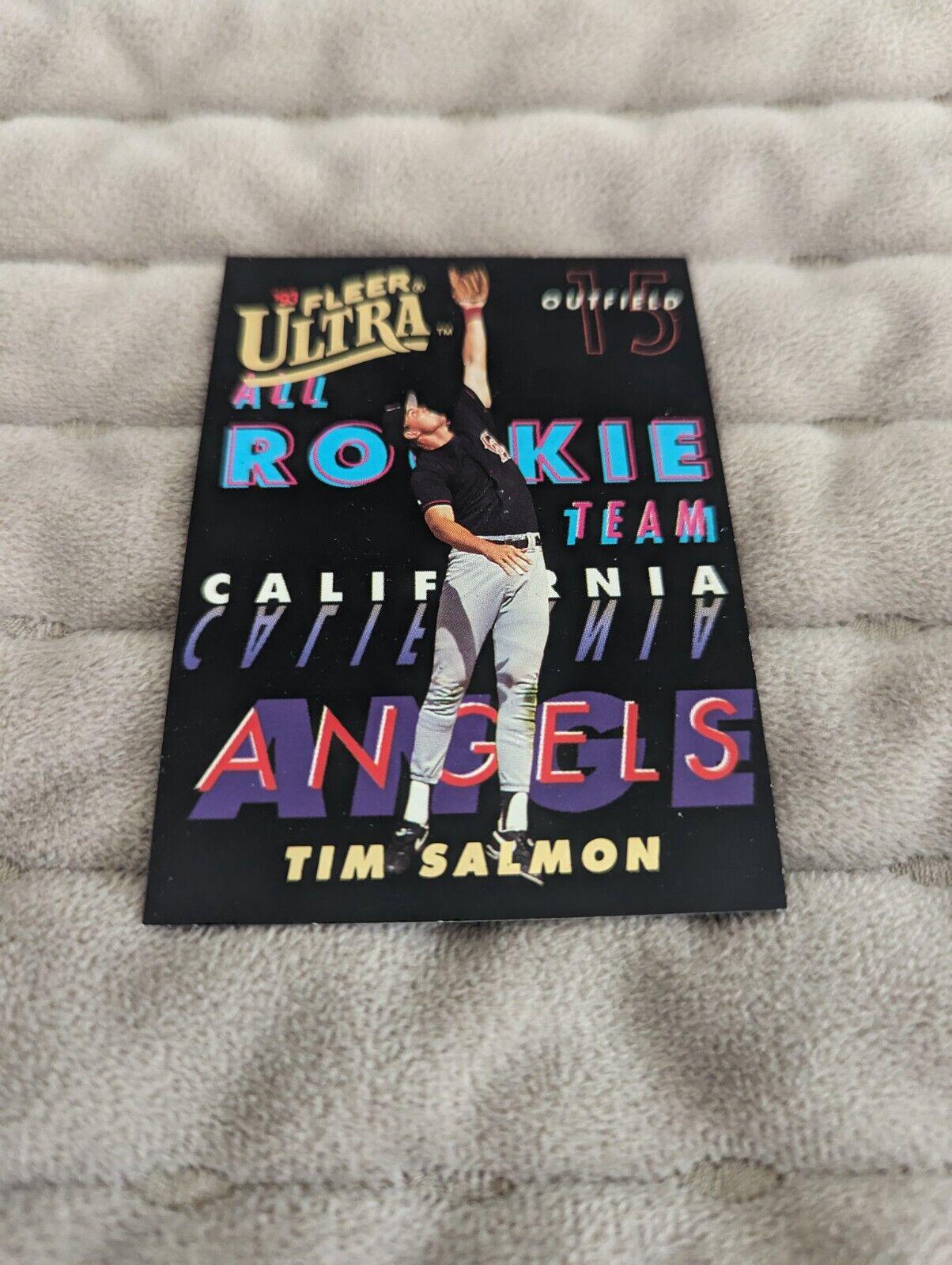 Tim Salmon #8 Baseball Cards 1993 Ultra All Rookies