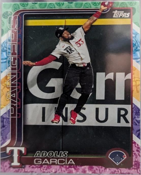 Adolis Garcia [Tin Variations] #247 Prices | 2025 Topps | Baseball Cards