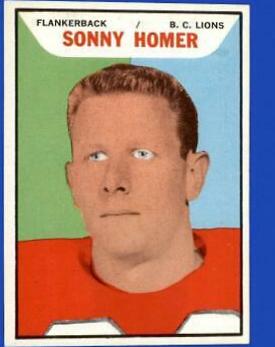 Sonny Homer #11 Football Cards 1965 Topps CFL