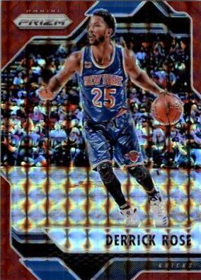 Derrick Rose Red #22 2016 Panini Prizm Mosaic Basketball