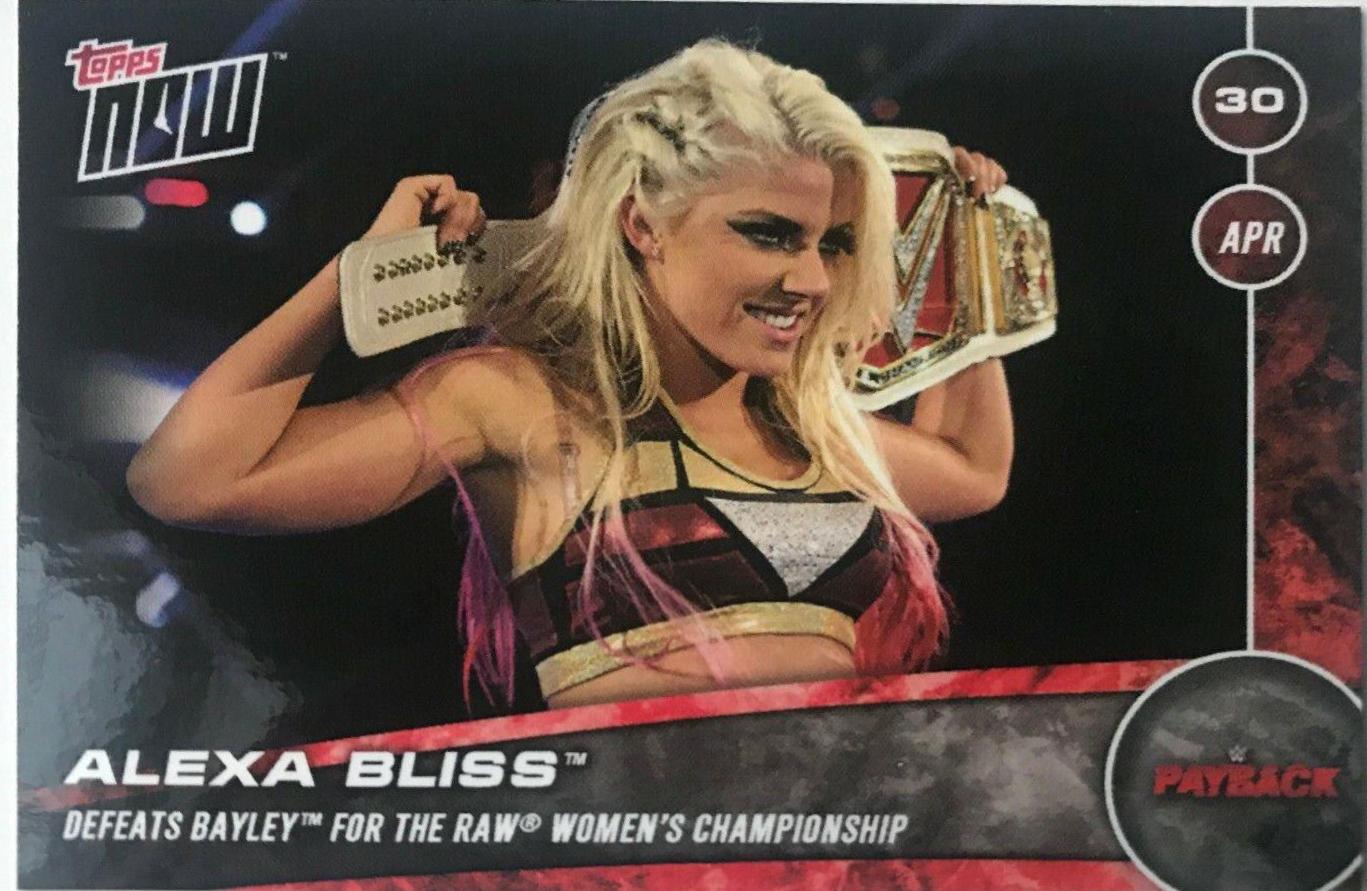 Alexa Bliss #91 Wrestling Cards 2017 Topps Now WWE