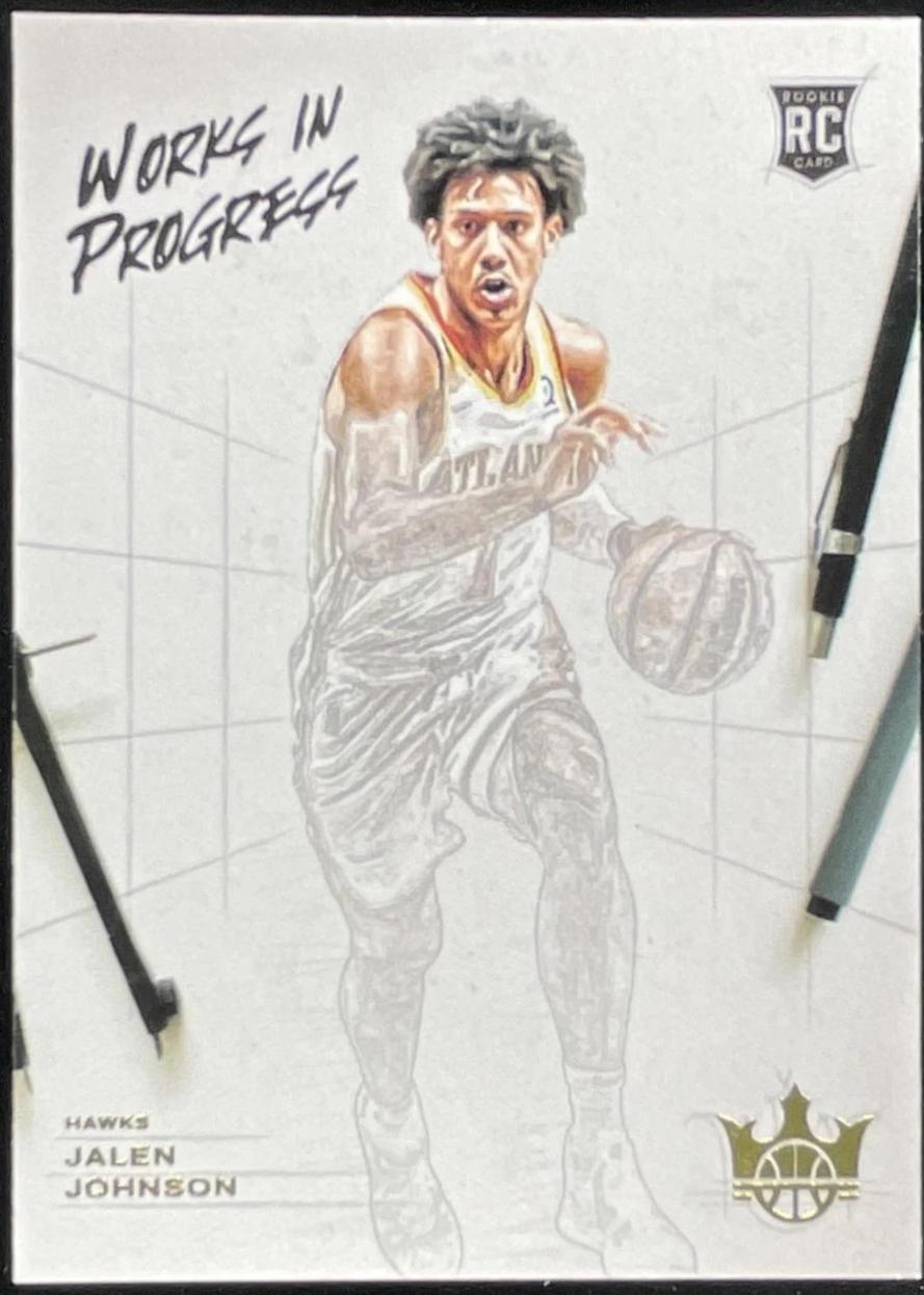 Jalen Johnson #23 2021-22 Panini Court Kings Basketball Works in Progress