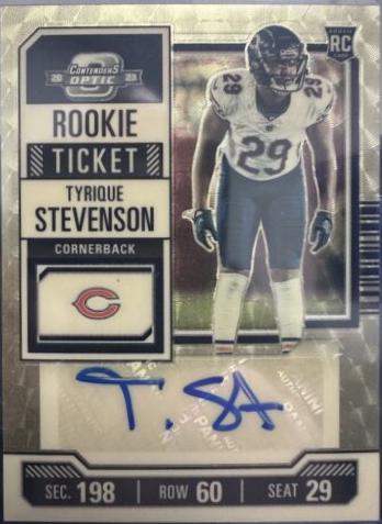 Tyrique Stevenson [Gold Vinyl Rookie Ticket Autograph] #203