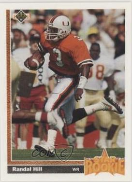 Randal Hill #28 Football Cards 1991 Upper Deck
