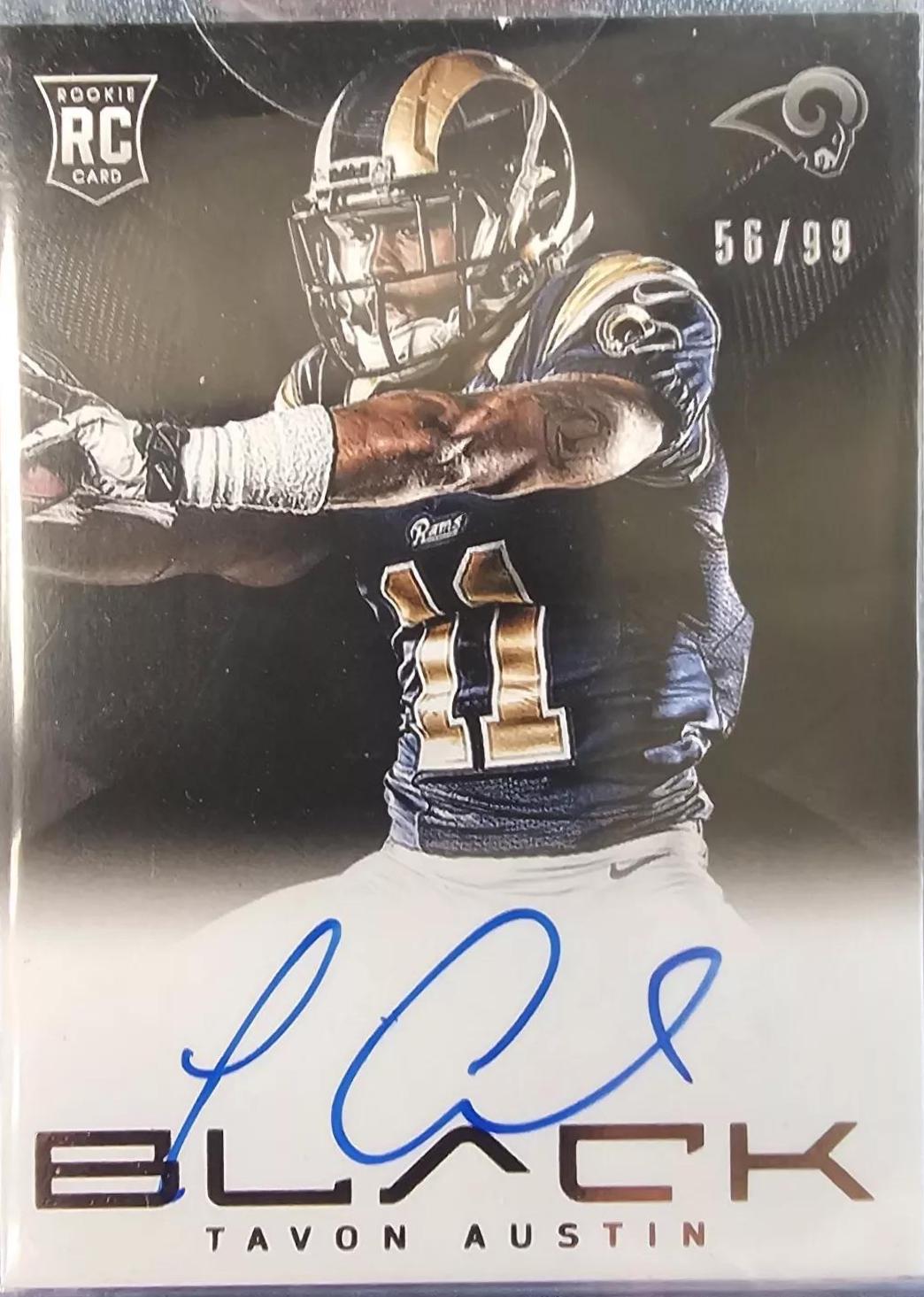 Tavon Austin #235 Football Cards 2013 Panini Black on Card Autograph