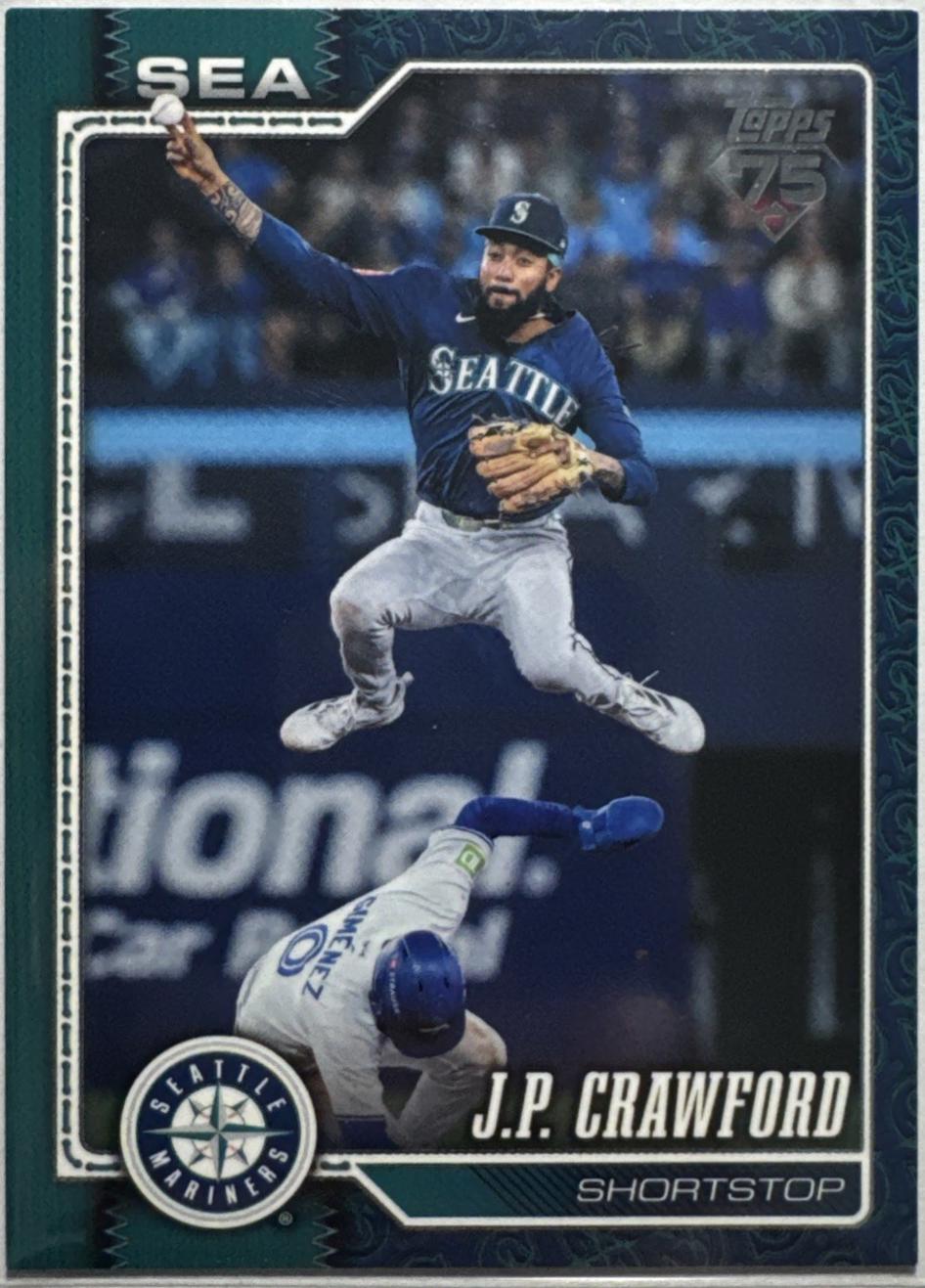2026 Topps Series 2 J.P. Crawford [Team Color Border Variation] #471 card