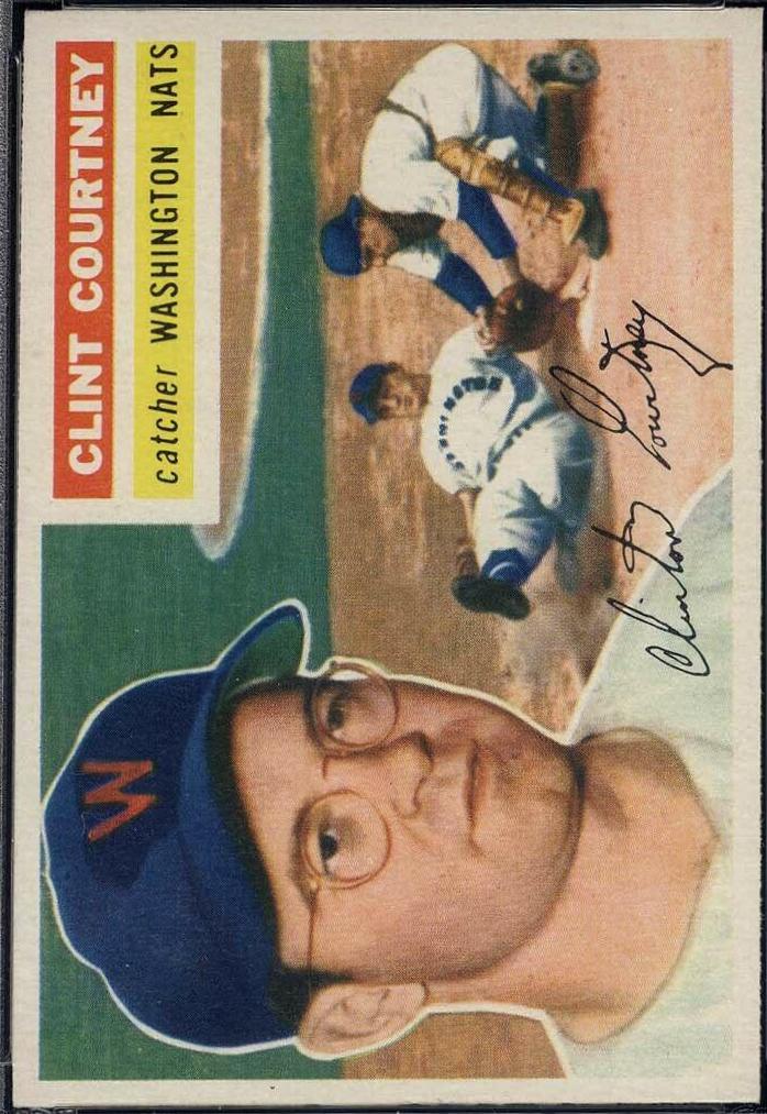 1956 Clint Courtney [Gray Back] #159