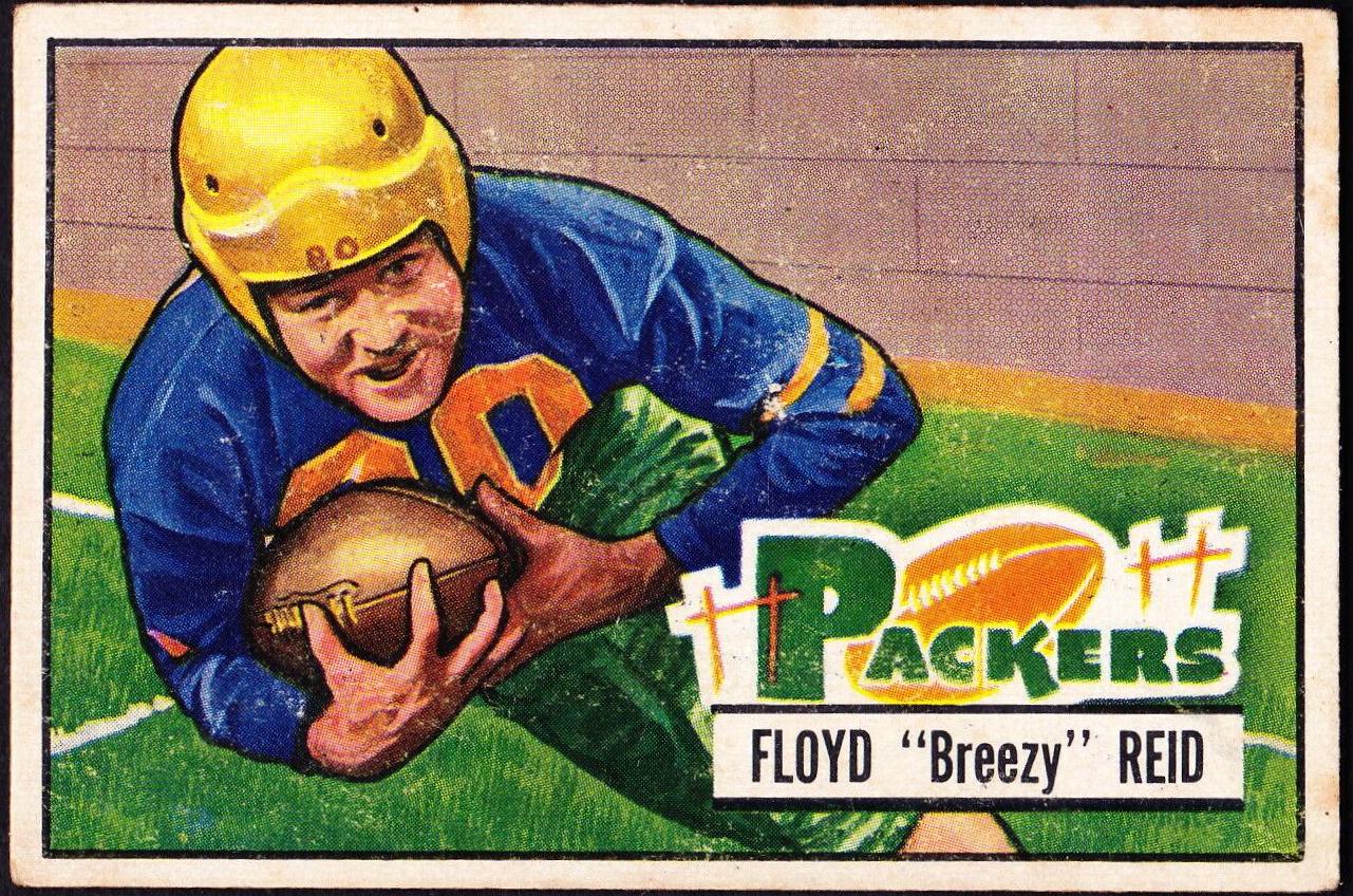 Floyd Reid #52 Football Cards 1951 Bowman