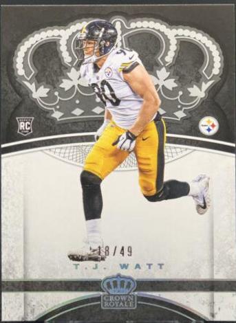 T.J. Watt [Platinum] #96 Football Cards 2017 Panini Crown Royale