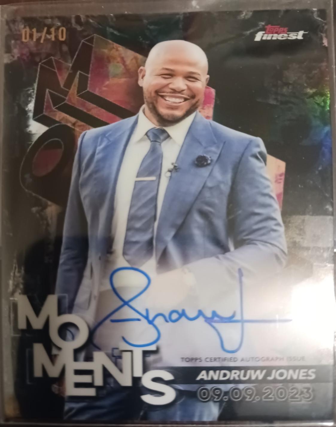 Andruw Jones [Black Refractor] #FMA-AJO