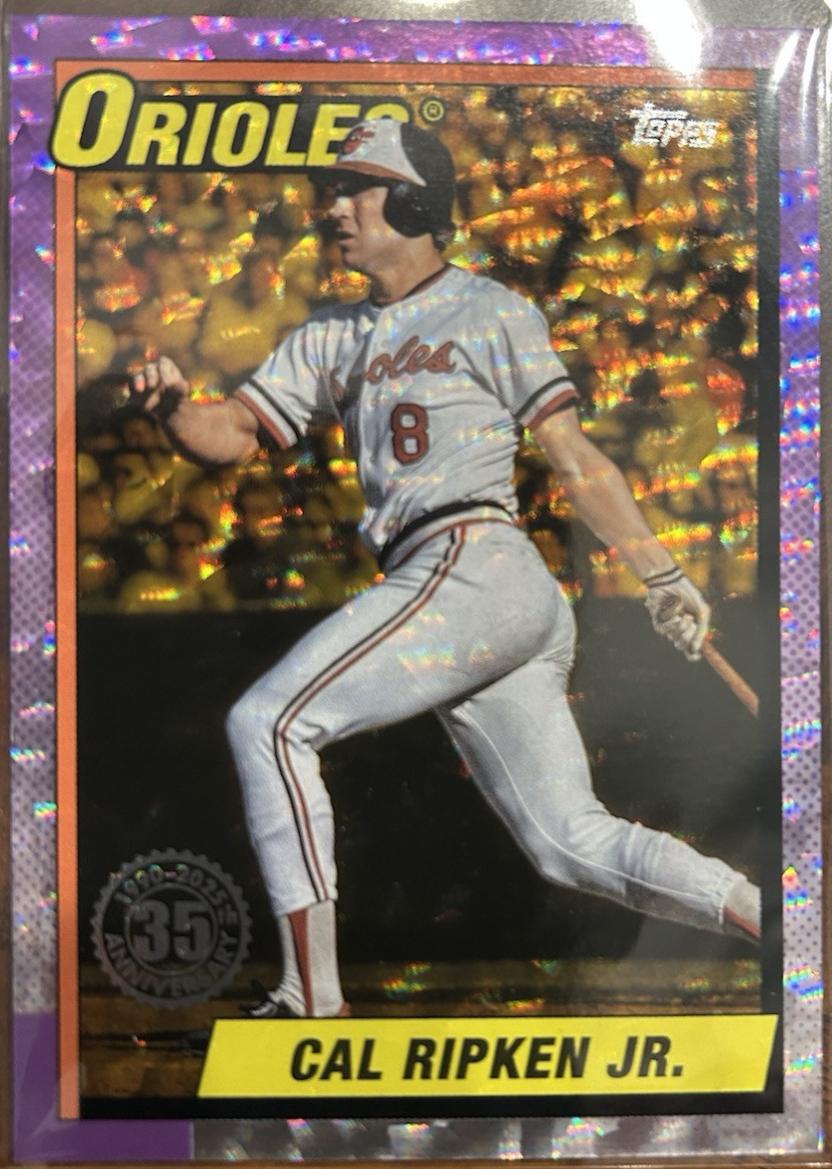Cal Ripken Jr. [Gold Crackle Foilboard] #T90-59