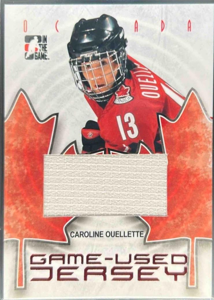 Caroline Ouellette #GUJ-24 2007 In The Game O Canada Game Used Jersey Hockey